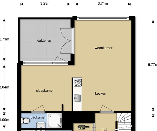 Floorplan - Amsterdamsestraatweg 929C, 3555 HP Utrecht